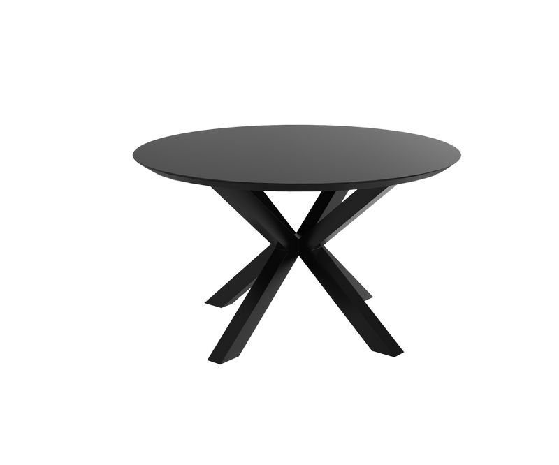 Table de repas ronde Stockholm en céramique - Blanc / Vert - Diamètre 1200 x H750 mm