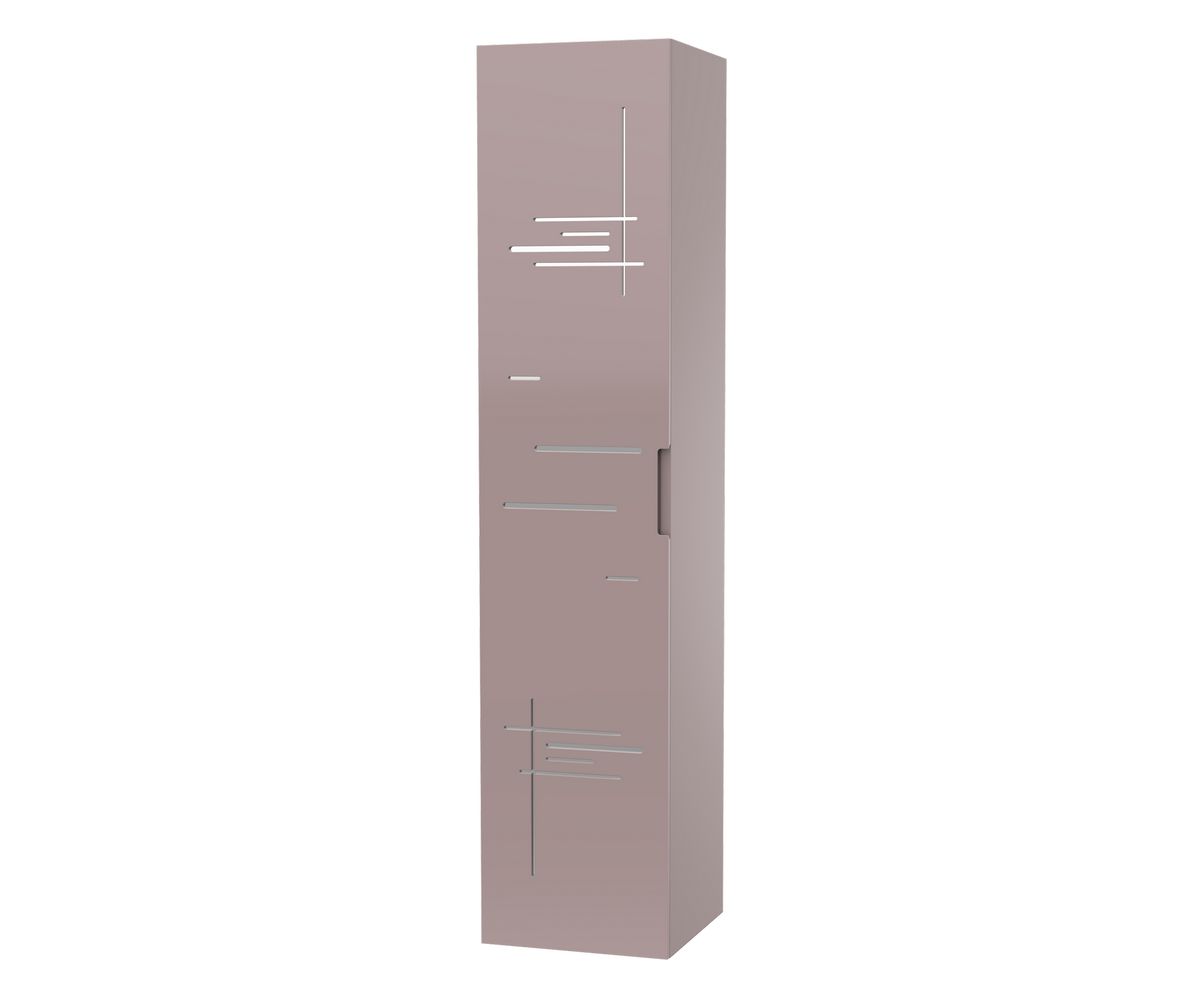 bathwell Colonne Liberté façade béton bi-matière miroir - Béton - L350 x P350 x H1600mm